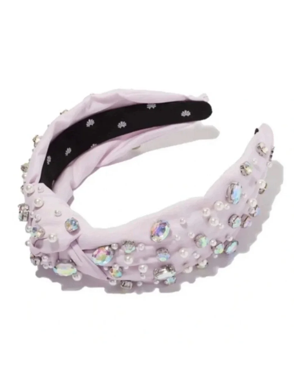 LELE SADOUGHI X Stoney Clover Lane Lilac Iridescent Crystal & Pearl Headband SCL
